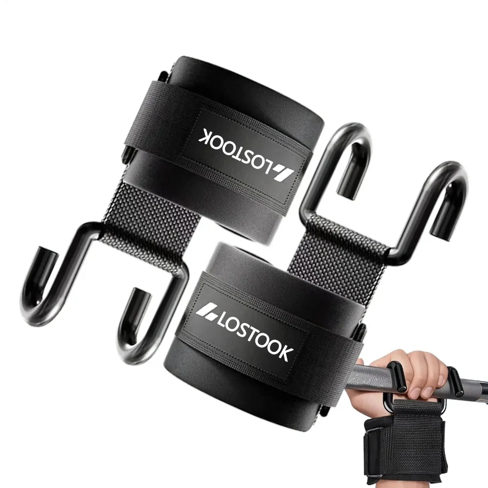 Rugged Sport Strap - 1/2 Stück Klimmzug-Unterstützungshaken Fitness-Handgelenkband - Perfekt