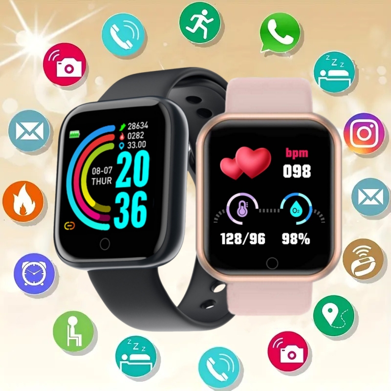 Smartwatch Touch - Smartwatch Nachricht erinnern Musik steuerung Kalorien