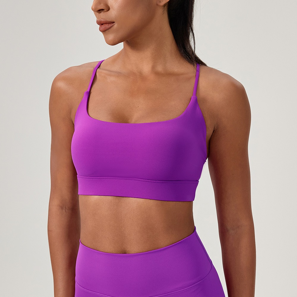 Rugged Sport Strap - Frauen Sexy Yoga Bh Cross Strap