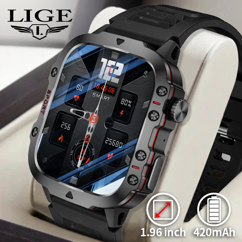 Smartwatch Faces - LIGE Outdoor Smart Uhr Männer 2,01