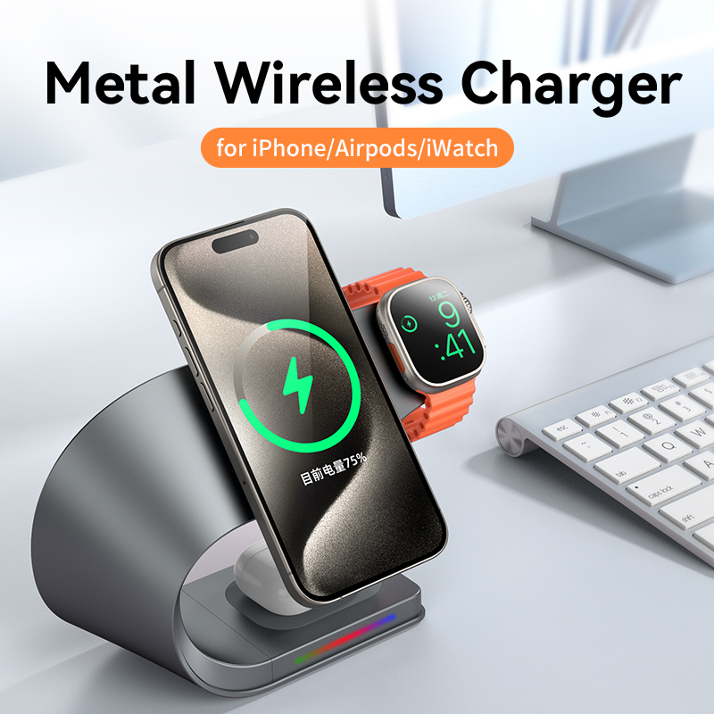 Metallgehäuse 4-in-1 Kabellose – Wireless Charger Watch Bewertung und Preis