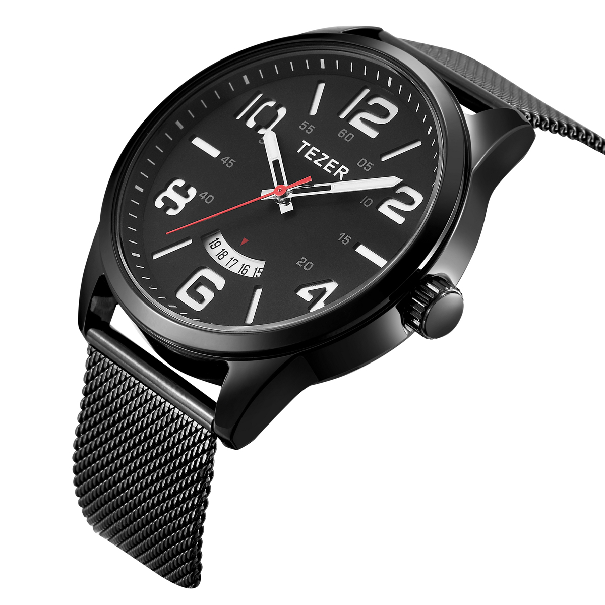 TEZER Herren Casual Quarz-Armb – Stainless Mesh Band Bewertung und Preis