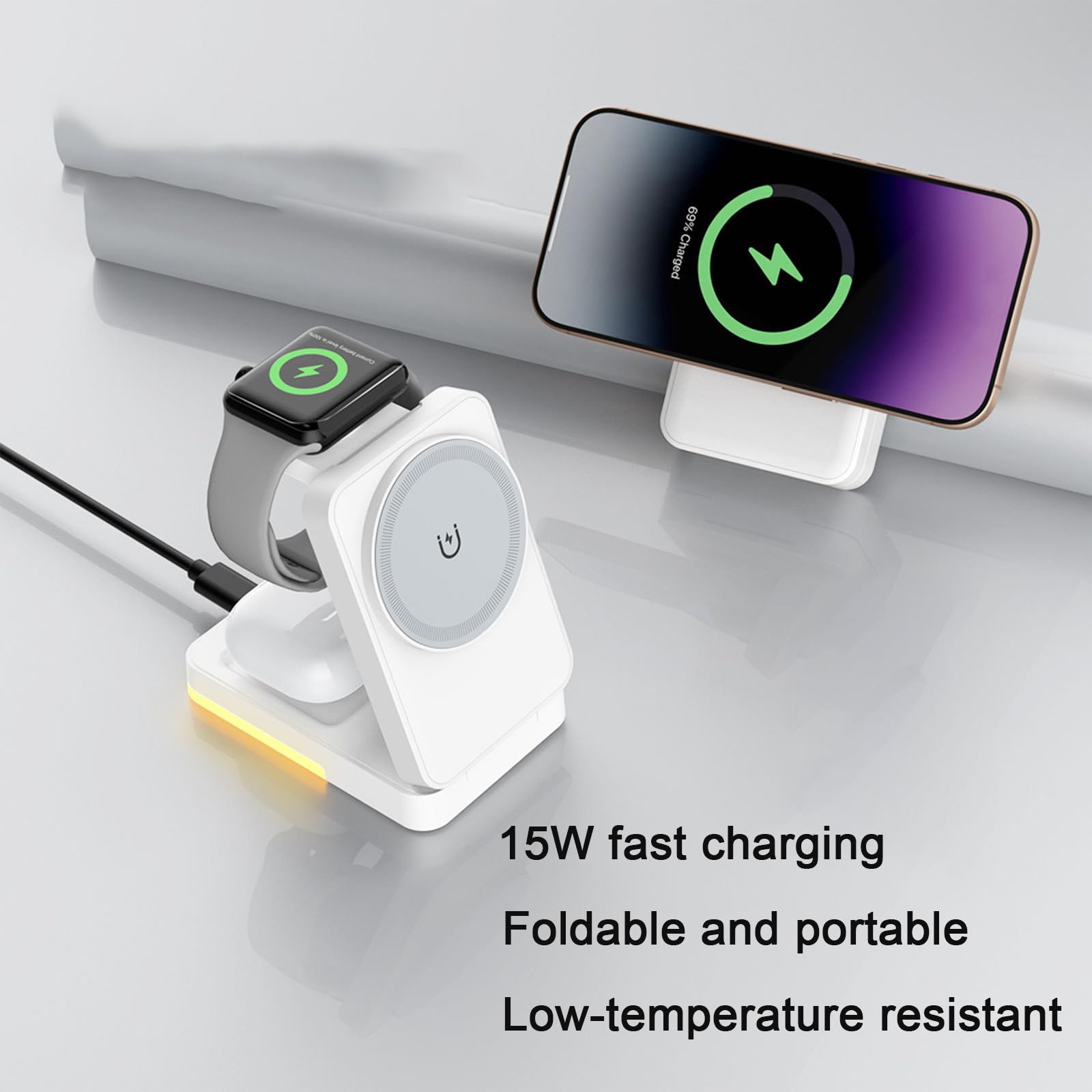 3-in-1 Faltbares Kabelloses La – Wireless Charger Watch Bewertung und Preis