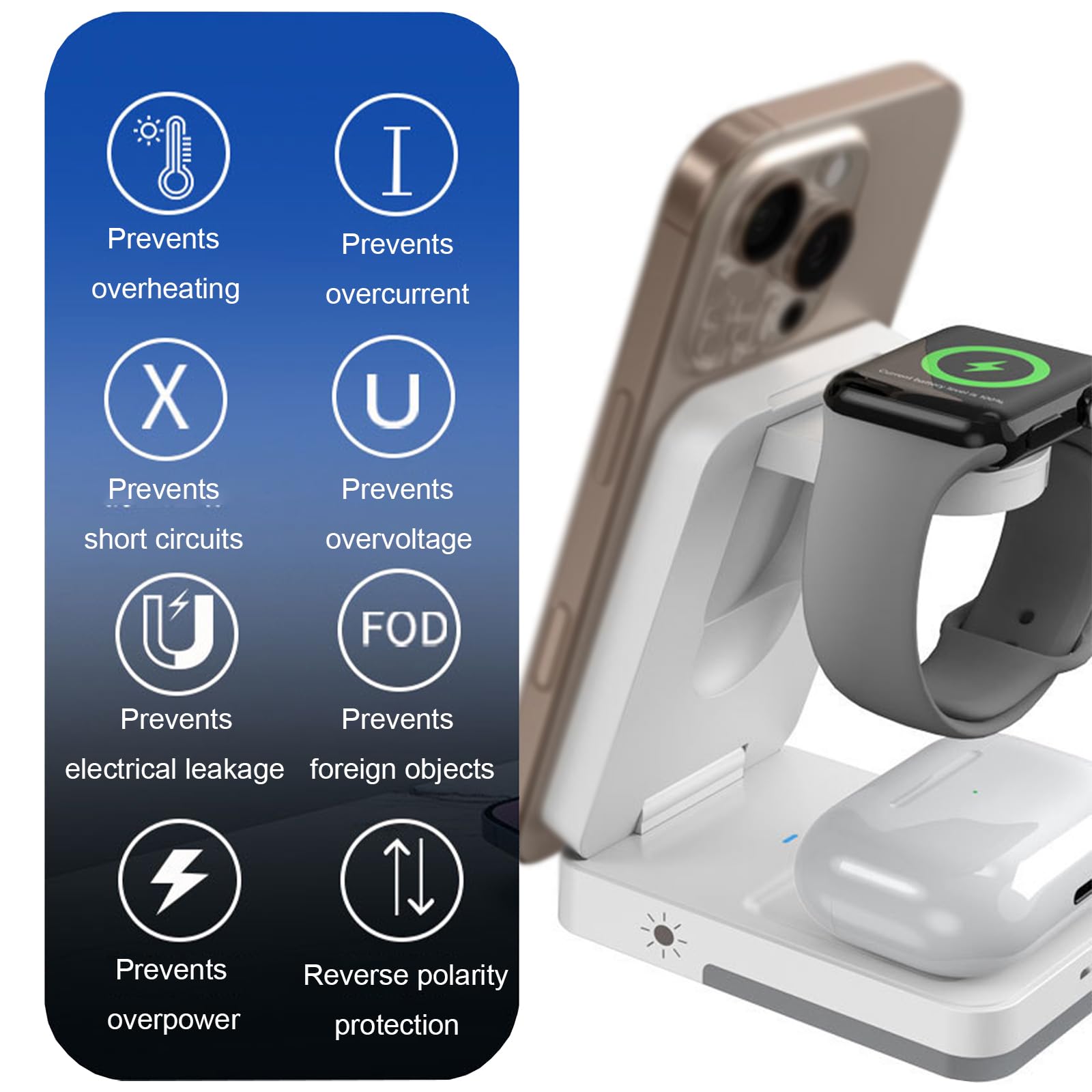 3-in-1 Faltbares Kabelloses La – Wireless Charger Watch Bewertung und Preis