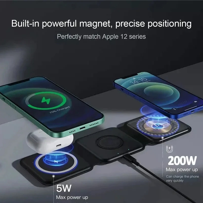 3-in-1 Magnetisches Tragbares  – Wireless Charger Watch Bewertung und Preis