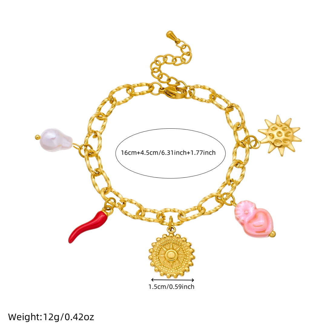 DIEYURO 316L Edelstahl Goldene – Ceramic Link Bracelet Bewertung und Preis