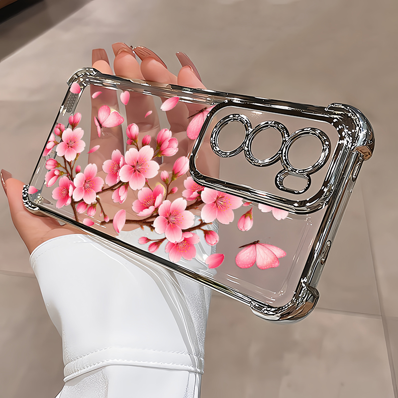 Handyhülle mit rosa Pfirsichbl – Oppo Reno 12 Bewertung und Preis