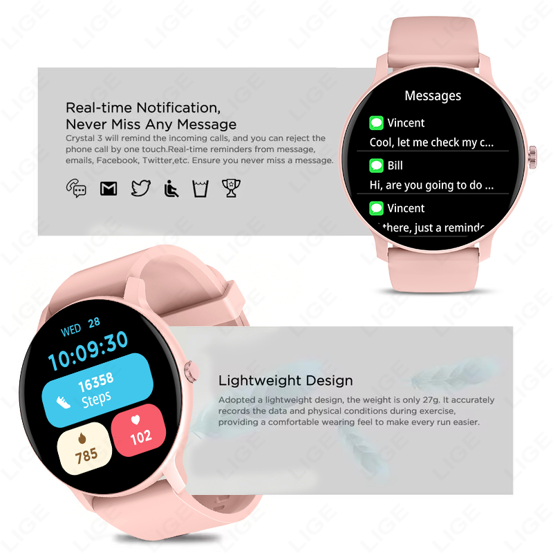 LIGE 2026 Smartwatch mit DIY-Z – Smartwatch Faces Bewertung und Preis