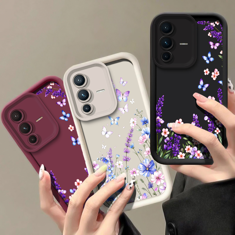 Lavendel-Schmetterlingsmuster- – Vivo V40 Bewertung und Preis