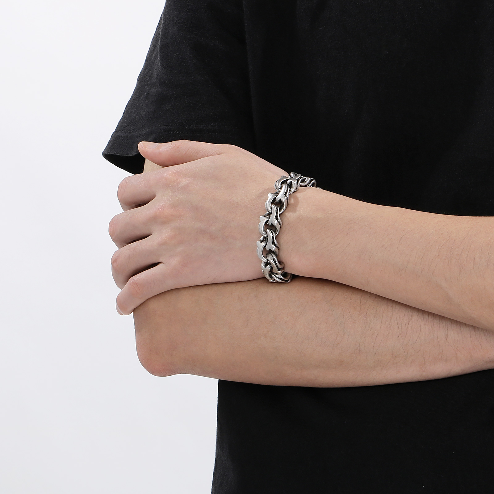 Klobiges Kettenarmband für Män – Ceramic Link Bracelet Bewertung und Preis