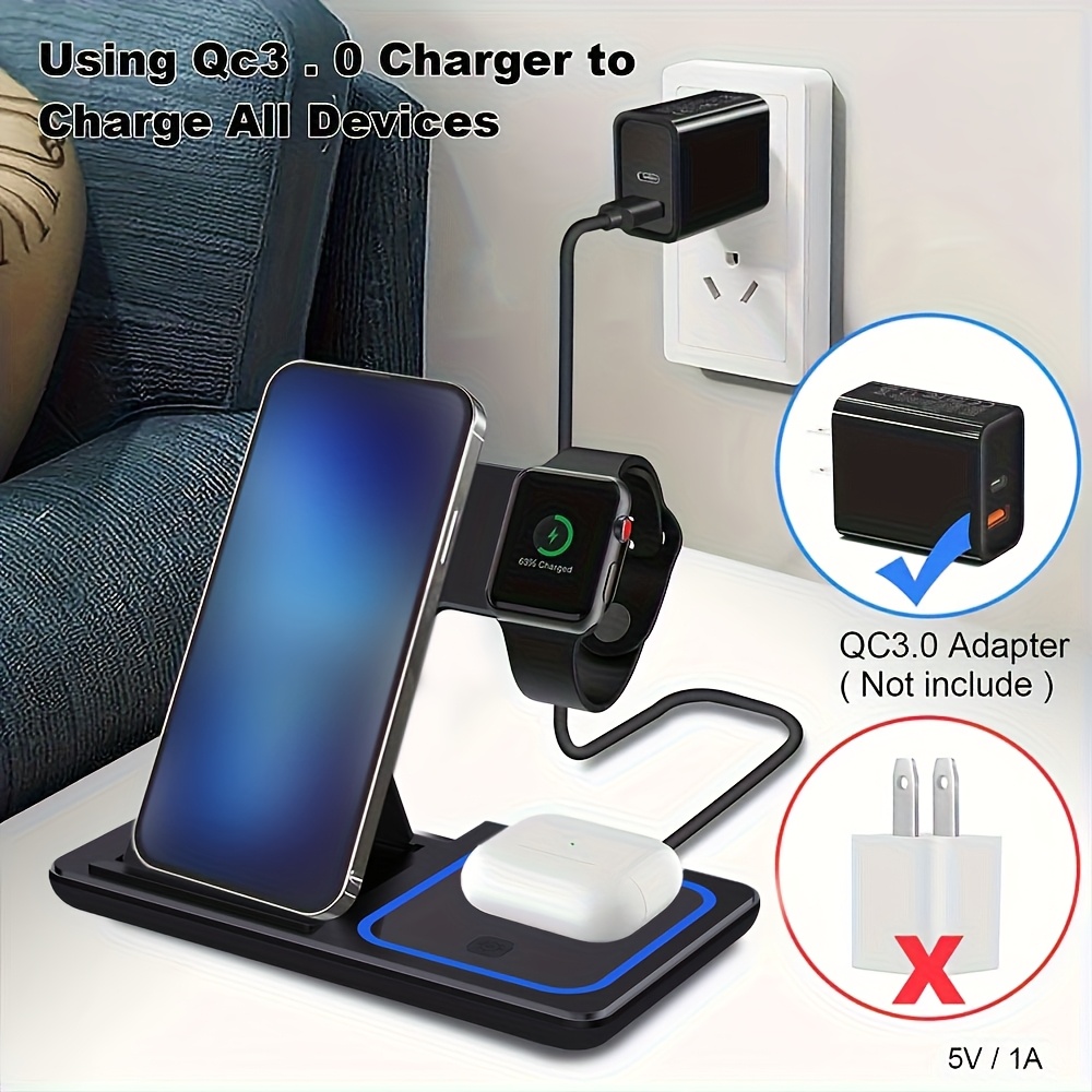 3-in-1 Faltbares Kabelloses La – Wireless Charger Watch Bewertung und Preis